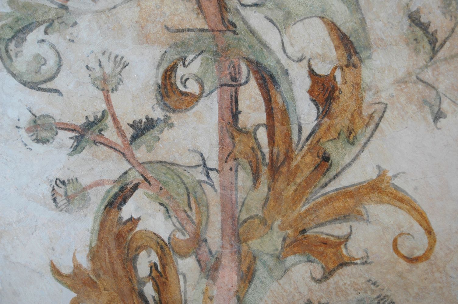 Florale Rankenmalerei, Detail